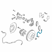 OEM 2010 Nissan Murano Hose Assy-Brake, Front Diagram - 46211-1AA1A