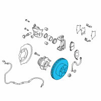 OEM Nissan Murano Rotor-Disc Brake, Front Diagram - 40206-1AA0A