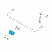 OEM Ford Transit Connect Stabilizer Bar Bracket Diagram - 2T1Z-5B484-A