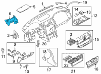 OEM 2020 Infiniti QX80 Lid-Cluster Diagram - 68240-6JF0A