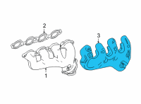 OEM Chevrolet Suburban Heat Shield Diagram - 12690554