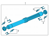 OEM Ford Bronco SHAFT ASY - DRIVE Diagram - MB3Z-4602-A