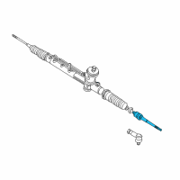 OEM Ford Escape Inner Tie Rod Diagram - 6M6Z-3280-A