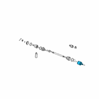 OEM 2004 Hyundai Elantra Joint & Shaft Kit-Front Axle W Diagram - 49507-2DA00