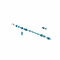 OEM Hyundai Tiburon Shaft Assembly-Drive, RH Diagram - 49500-2C112--SJ