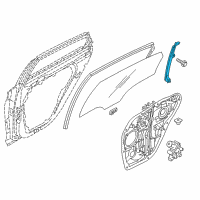 OEM 2016 Hyundai Sonata Run&Channel-Rear Door Delta Lower, LH Diagram - 83535-C1000