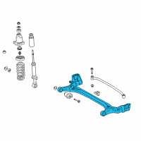 OEM 2009 Toyota Prius Axle Beam Diagram - 42101-47040