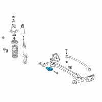 OEM 2005 Toyota Prius Axle Beam Bushing Diagram - 48725-02290