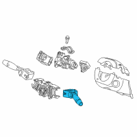 OEM Honda Insight Switch Assembly, Wiper Diagram - 35256-SWA-A11