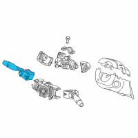 OEM Honda Accord Switch Assembly, Lighting & Turn Signal Diagram - 35255-TA0-X42