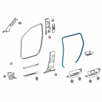 OEM 2016 Toyota Highlander Surround Weatherstrip Diagram - 62331-0E050-C0