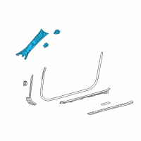 OEM 2019 Lexus RC F GARNISH Assembly, Front Pillar Diagram - 62210-24071-C1