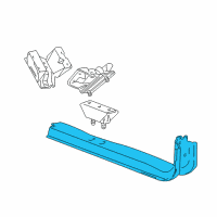 OEM 2005 Ford F-350 Super Duty Transmission Crossmember Diagram - 4C3Z-6A023-BB