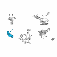 OEM 2012 Acura TL Tube Assembly B, Air In. Diagram - 17243-RK1-A10