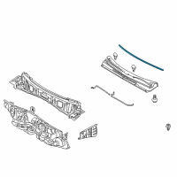 OEM 2010 Kia Soul Weatherstrip-Hood Diagram - 864312K000