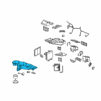 OEM 2006 Chevrolet Avalanche 1500 Evaporator Case Diagram - 89023357