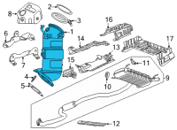 OEM 2020 Cadillac CT4 Converter Diagram - 55512768