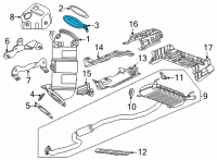 OEM Chevrolet Blazer Converter Clamp Diagram - 11603519