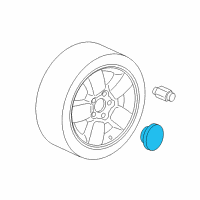 OEM 2005 Jeep Grand Cherokee Wheel Center Cap Diagram - 5HT59SZ0AC