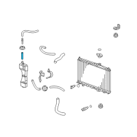 OEM Honda Civic Hose A, Reserve Tank Diagram - 19103-PLC-000