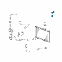 OEM Honda Bracket, R. Radiator Mounting (Upper) Diagram - 74171-TM8-A00