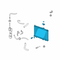 OEM 2014 Honda Insight Radiator (Toyo) Diagram - 19010-RBJ-004