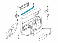 OEM 2022 Ford Maverick WEATHERSTRIP - DOOR BELT Diagram - NZ6Z-6025860-A