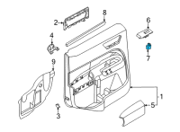 OEM 2022 Ford Explorer Window Switch Diagram - LB5Z-14529-BB