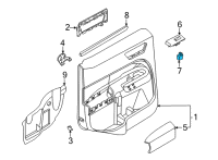 OEM 2021 Ford Escape Window Switch Diagram - LB5Z-14529-BB