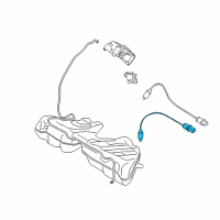 OEM 2017 BMW M6 Gran Coupe O2 Oxygen Sensor Pre Catalytic Converter Diagram - 11-78-7-576-673