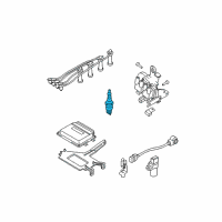 OEM 2009 Kia Sportage Spark Plug Assembly Diagram - 2741037100