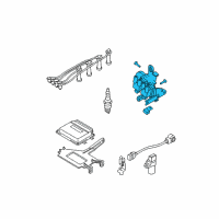 OEM Kia Spectra5 Ignition Coil Assembly Diagram - 2730123700