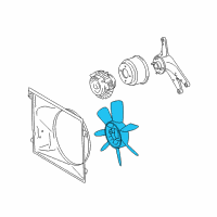 OEM 2021 Lexus GX460 Fan Diagram - 16361-38140