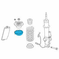 OEM BMW 740i Upper Spring Pad Diagram - 33-53-6-775-750