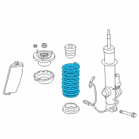 OEM BMW 750i Rear Coil Spring Diagram - 33-53-6-786-658