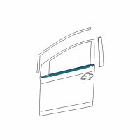 OEM 2014 Toyota Prius Belt Molding Diagram - 75720-47021