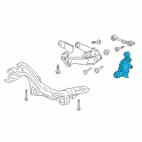 OEM 2013 Honda CR-V Knuckle Complete, Left Rear Diagram - 52215-T0B-A00