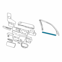 OEM 2000 Ford Taurus Belt Weatherstrip Diagram - F6DZ-5425860-A