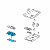 OEM 2010 Buick LaCrosse Lamp Asm-Dome & Reading *Cashmere Diagram - 9059871