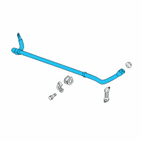 OEM 2017 Chevrolet Corvette Stabilizer Bar Diagram - 20959433