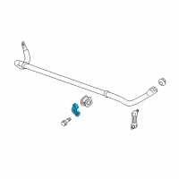OEM 2015 Chevrolet Corvette Stabilizer Bar Bracket Diagram - 20959448