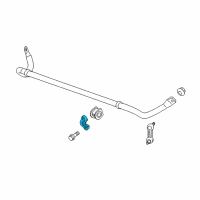 OEM 2014 Chevrolet Corvette Stabilizer Bar Bracket Diagram - 20959448