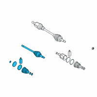 OEM Hyundai Venue Joint Kit-Diff Side, RH Diagram - 495R3-K2030