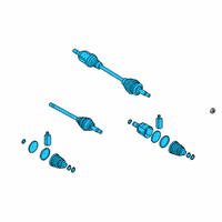 OEM Hyundai Venue Shaft Assembly-Drive, RH Diagram - 49501-K2030