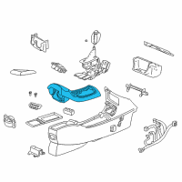 OEM 1999 Buick Century Plate Asm-Front Floor Console Trim *Gray Diagram - 10353410