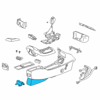 OEM Buick Century Console Asm-Front Floor Lower *Neutral Diagram - 10332459