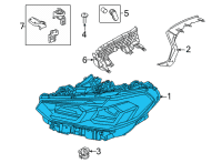 OEM 2022 BMW X3 HEADLIGHT, LASER LIGHT, LEFT Diagram - 63-11-5-A0E-615