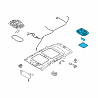 OEM Kia Sorento Lamp Assembly-Luggage Compartment Diagram - 926202P000J7