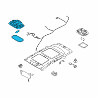 OEM Kia Sorento Lamp Assembly-Room Diagram - 928501U100J7