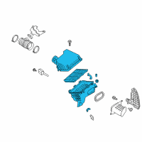 OEM Nissan Air Cleaner Diagram - 16500-EZ31A